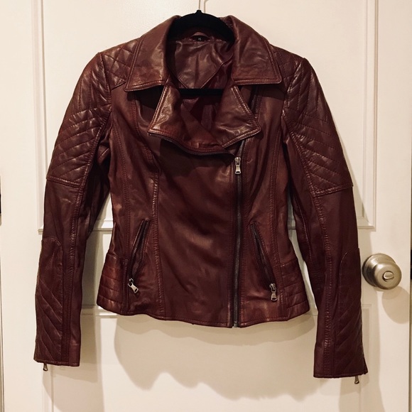 Boutique purple leather jacket - Picture 3 of 3